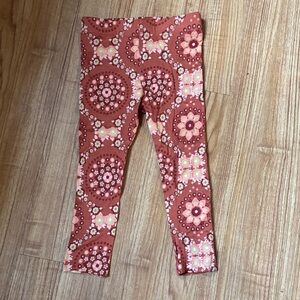 Kate Quinn Kids Leggings in Pink and Cream Floral